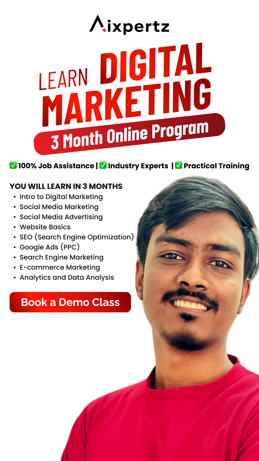 LEARN MARKETING DIGITAL 3 Month Online Program